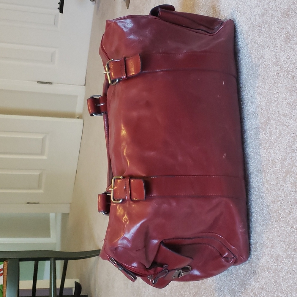 Bueno Maroon Color Weekender Bag